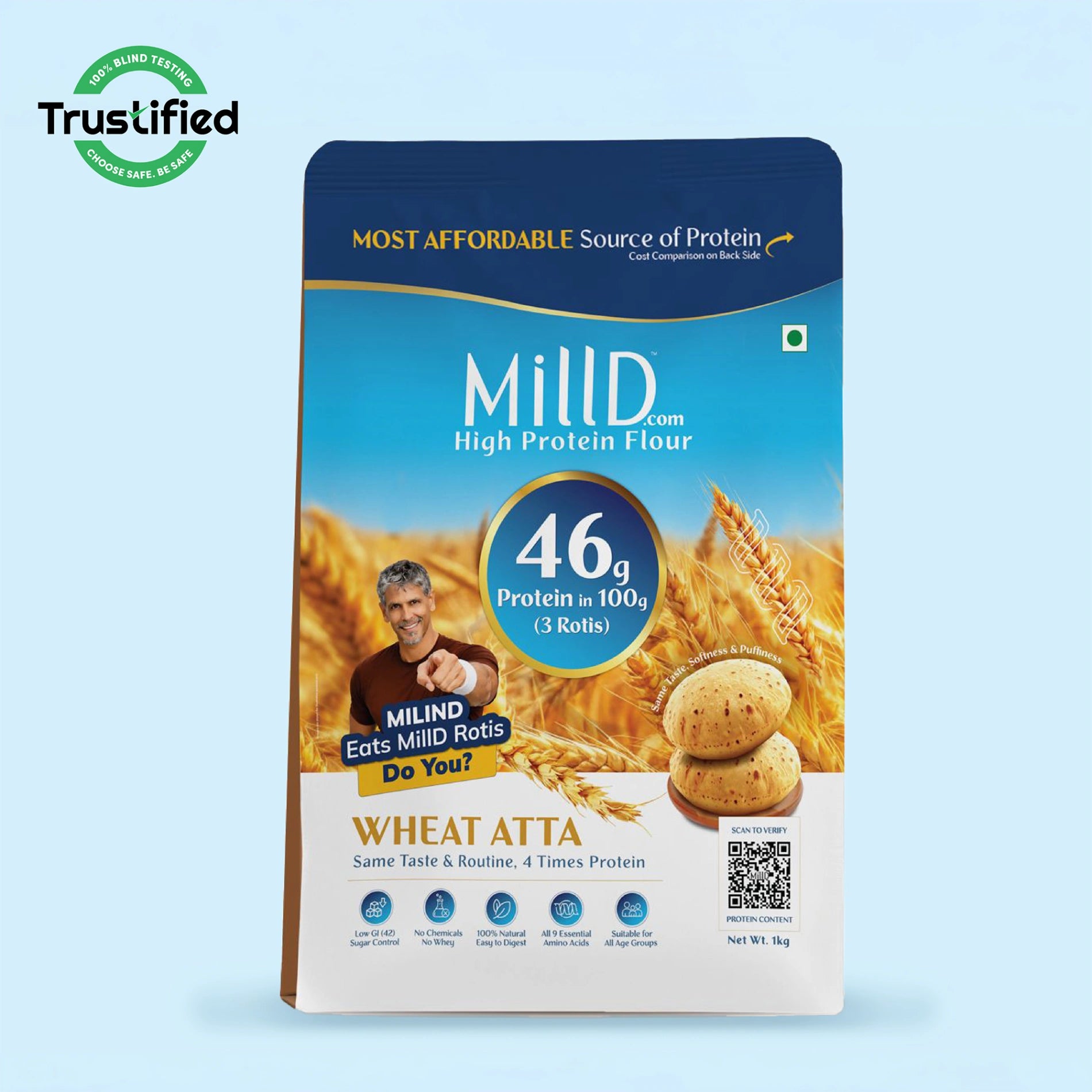 MillD High Protein Atta | 15G Protein in Every Roti