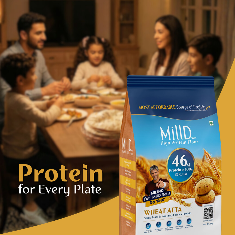 Mill'D 460 Grams Protein in 1kg Atta