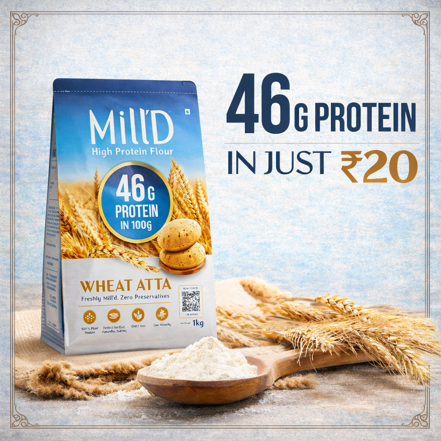 Buy Milld High Protein Atta | Low GI & Affordable Wheat Flour – Milld Store