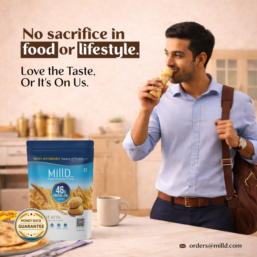 Mill'D 460 Grams Protein in 1kg Atta