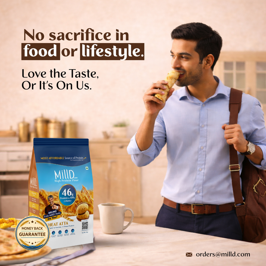 Mill'D 460 Grams Protein in 1kg Atta