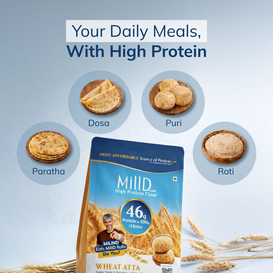Subscription | Mill'D 460 Grams Protein in 1kg Atta