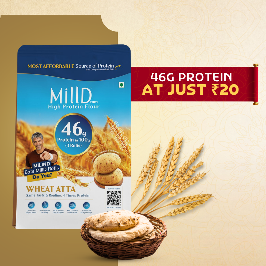 Mill'D 460 Grams Protein in 1kg Atta